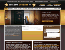 Tablet Screenshot of lonestargunsafes.com